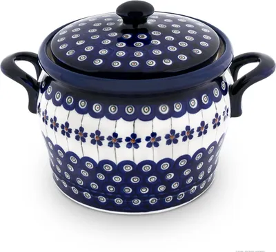 Produktbild von Original Bunzlauer Keramik 1,75 Liter Rumtopf Einlegetopf Gurkentopf Mehrzwecktopf Keramiktopf im Design 166a