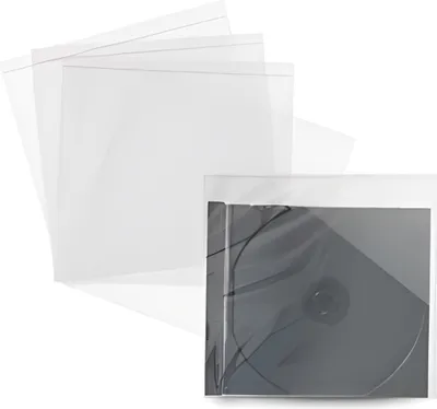 Produktbild von MediaRange CD Hüllen 100pcs Folientaschen 10.4mm transparent