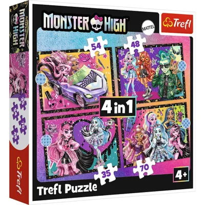 Immagine prodotto di Trefl Puzzle 4in1 Elettrizzante Monster High Day 34655