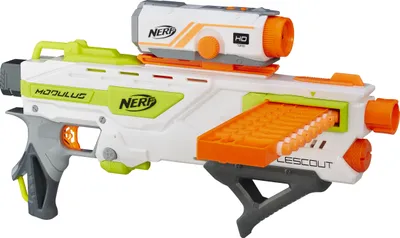 Produktbild von Nerf N-Strike Elite Modulus BattleScout ICS-10, Nerf Gun (weiß/orange, Frustfreie Verpackung)