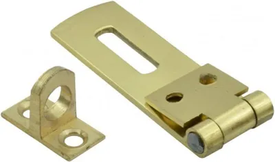 Produktbild von Haspe mit Pin, 50 x 15 mm, aus Messing, 1 Stück