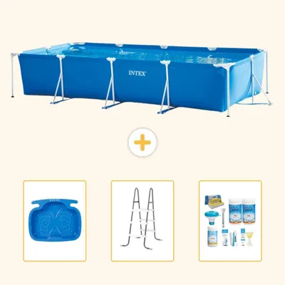 Produktbild von Rechteckiger Frame Pool - 450x220x84 cm - 4-teilig S22363