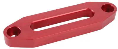 Image de Guide-câble de treuil de type Hawse, 12,4 cm (4,88 pouces), pas de perçage standard, alliage d'aluminium haute résistance, pour treuils de 1 360 à 1 814 kg (3 000 à 4 000 lb), pour câbles d'ancrage automobiles, rouge