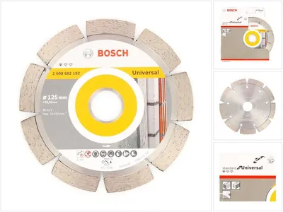 Image de Disque à tronçonner diamanté Bosch 125 x 22,23 mm, standard pour Universal (2608602192)