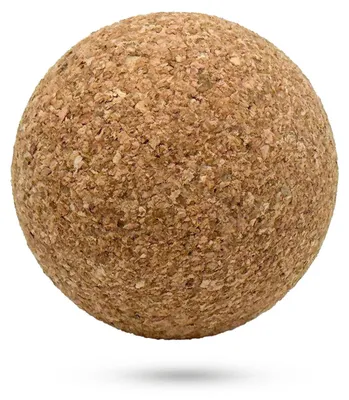 Produktbild von Kickerball aus Naturkork 34 mm, 17 g, weich, griffig, sehr geräuscharme Tischfußball Ersatzbälle für alle Kickertische, leise und Spielfeld schonend, 10 St. Set, naturbraun