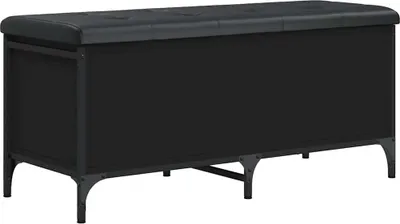 Obrázok produktu pre vidaXL Lavica s úložným priestorom čierna 102x42x45 cm materiál na báze dreva