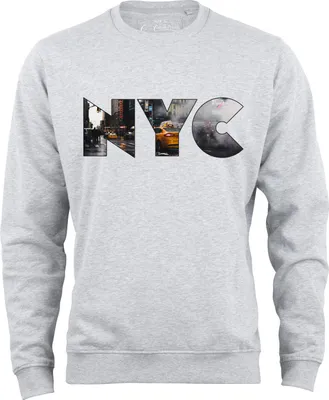 Produktbild von Cotton Prime® Sweatshirt Skyline New York - Weltenbummler Kollektion XL Grau-Melange
