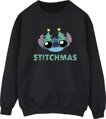 Produktbild von Disney - "Stitchmas" Sweatshirt für Damen BI23129 (L) (Schwarz)