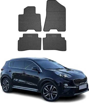 Zdjęcie produktu dla 2018-2021 Kia Sportage Dywaniki podłogowe gumowe czarne 4 szt