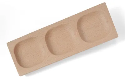 Productafbeelding van Woordbouwtray van Hout - Drie Vakken