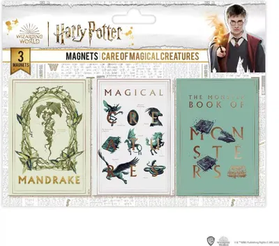 Obrázek produktu pro Magnet Harry Potter - Care of Magical creatures (3 ks)