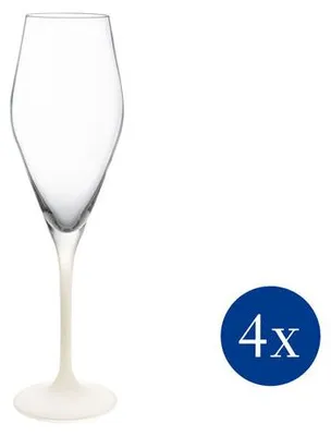 Zdjęcie produktu dla Villeroy&Boch - Kieliszek do szampana 120 ml 4 szt. Manufacture Rock Biały