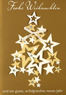 Produktbild von Weihnachten Glückwunschkarte im Format 115 x 17cm mit Umschlag