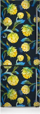 Produktbild von Magnetfolie Aufkleber Kühlschrankmagnete 60x205 cm - Artischockenblumen.