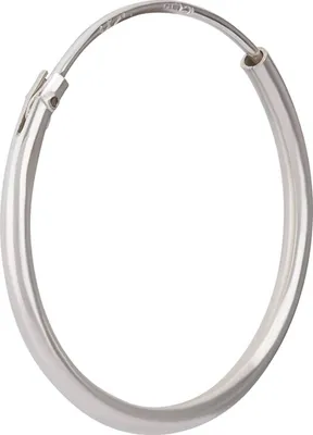 Produktbild von Einzel 925 Sterling Silber Creole Ohrring Ohrschmuck Ohrhänger 18mm 5163