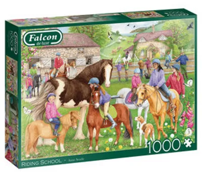 Produktbild von Falcon de luxe Falcon - Riding School (1000 Teile), 1000 Stück(e), Bauernhof, 12 Jahr(e)
