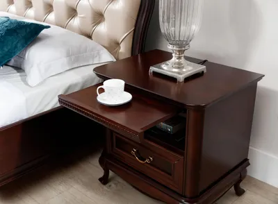 Image de Hôtel Table de chevet Chambre à coucher Tiroir Consoles Table en bois