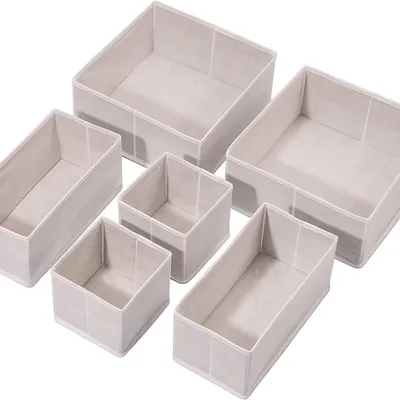 Produktbild von Aufbewahrungsbox Kleiderschrank-Organisator, 6er-Set faltbar für Kleidung
