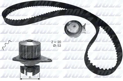 Produktbild von DOLZ KD134 Wasserpumpe + Zahnriemensatz