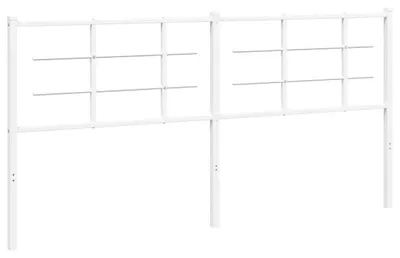 Produktbild von vidaXL Ersatz-Kopfteil Metall Weiß 180 cm