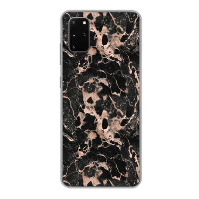 Produktbild von MuchoWow® Handyhülle Schutzhülle Hülle für Samsung Galaxy S20 Plus Marmor - Rose - Muster - Chic Silikon Softcase Handy Hülle - Hartschale