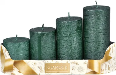 Immagine prodotto di Nohel Giardino Candele dell'Avvento Rustico metallo rustico d5x6/8/10/12cm 4pcs