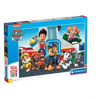 Obrázok produktu pre Clementoni Supercolor Paw Patrol, 104 kusov, rozprávky, 4 rok / roky