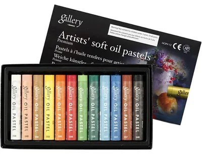 Obrázok produktu pre Gallery olejové pastelky Premium, sada, 10 mm, rôzne farby, 12 ks