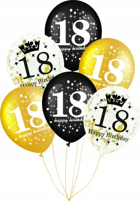Produktbild von 18. Geburtstag Ballonset 6-tlg.
