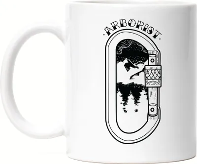 Produktbild von Arborist Tasse Weiß Baumpfleger Baumpflege Pflege Natur Baum Bäume Wälder Schutz Forstwirt Landwirt Gärtner