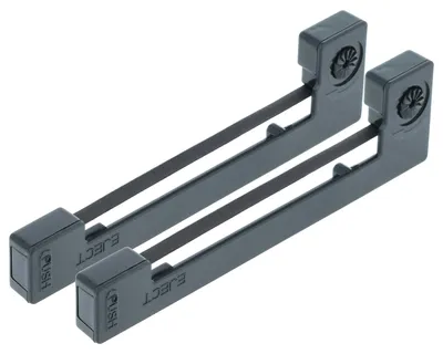 Produktbild von vhbw 2x Farbband Schriftband kompatibel mit General Teknika G 1800 Nadeldrucker, Bondrucker - Schwarz