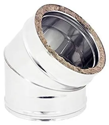 Immagine prodotto di gomito doppia parete a 45° ø 200/250 mm