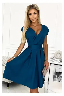 Produktbild von Kleid NUMOCO SCARLETT A348-5 BLAU Größe: M
