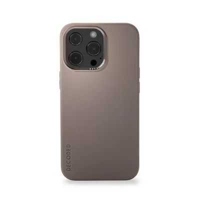Produktbild von DECODED Silikon Back Cover iPhone 13 - MagSafe Technologie (Dark Taupe)