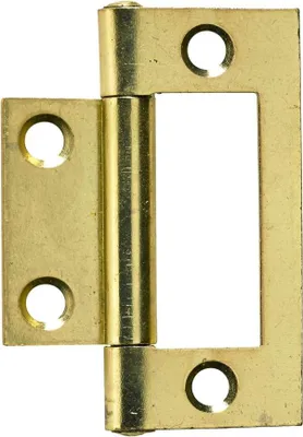 Produktbild von Hettich Lamellentürscharnier 50 x 23 mm, vermessingt, 2 Stück