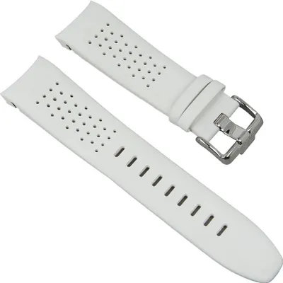 Produktbild von Ersatzband Kautschuk/Leder 24mm weiß Jacques Lemans 1-1584 1-1635 1-1637