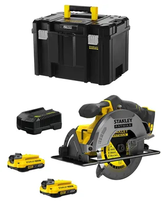 Obrázok produktu pre Ručná okružná píla STANLEY FatMax SFMCS500D2T (2 x 2,0 Ah + nabíjačka + TSTAK VI)