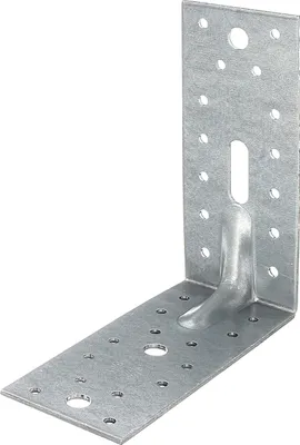 Immagine prodotto di Alberts 820077 Connettore angolare per carichi pesanti, zincato sendzimir, 90 x 90 x 65 mm, set da 25