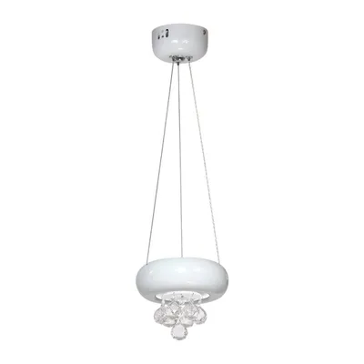 Produktbild von Kristall Pendelleuchte Milagro LUX BIANCO ML861 LED Kristallleuchter weiß