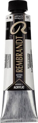 Obrázek produktu pro Rembrandt akrylová barva v tubě 40 ml černá slonová kost 701