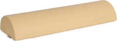 Produktbild von Habys Lagerungsrolle Halbrund, Knierolle, Nackenkissen, Nackenrolle, Lagerungskissen für Massage und Therapie, Kniehalbrolle, 60x19x9cm Beige