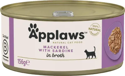 Produktbild von Applaws Cat Dose Makrele & Sardine 156g