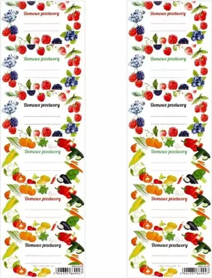 Produktbild von Aufkleber für Konserven Obst/Gemüse (25 Stück)