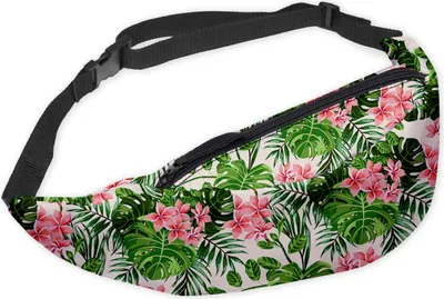 Produktbild von Modische Gürteltasche Sporttasche Bauchtasche mit Reissverschluss Hüfttasche Palm