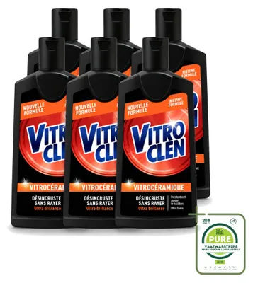 Produktbild von 6 x Vitroclen Kookplaatreiniger für Keramik- und Induktionskochfelder 310 ml - Großpackung - 6 Stücke