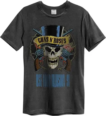 Produktbild von Guns N Roses - "Use Your Illusion" T-Shirt für Herren/Damen Uni GD887 (XS) (Holzkohle)