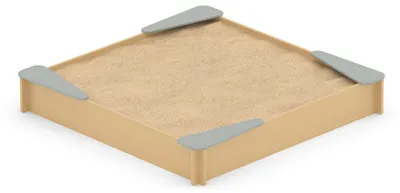 Produktbild von Sandkasten Mit Ecken Beige-Grau