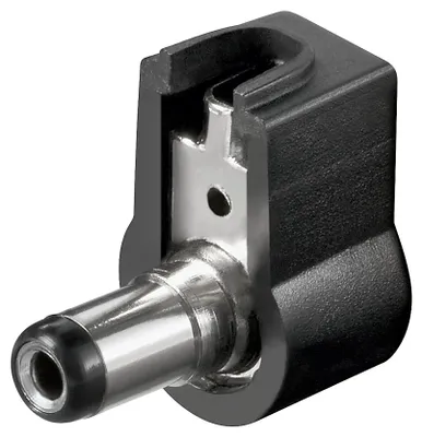 Produktbild von goobay DC Stecker abgewinkelt 2,1 mm x 5,5 mm (Bulk)