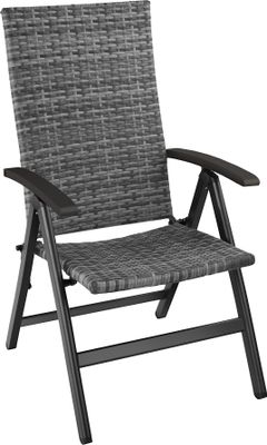 Rattanstuhl Canberra mit Aluminiumgestell 58 x 72 x 108 cm