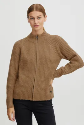 Produktbild von OXMO OXSal - 21800095ME Damen Strickjacke Cardigan Fein-Strick